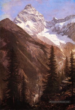  bierstadt art - Rocheuses canadiennes Glacier Asulkan Albert Bierstadt